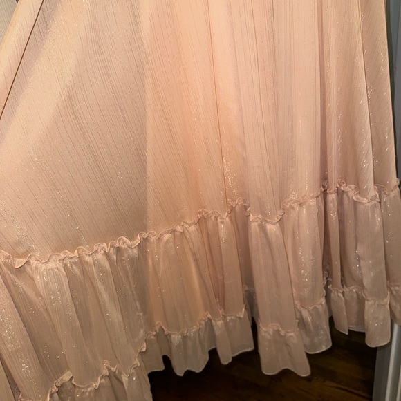 Max Duggal Metallic Ruched Cutout A Line Maxi Dress - Picture 6 of 9